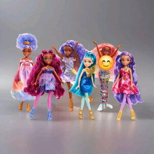 Hairmazing Fashion Doll 11.5", Lot of 6 Purple, Pink Mermaid Ect